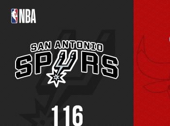 武切維奇24分16板 瓊斯30分9板 文班亞馬缺席 公牛險(xiǎn)勝馬刺