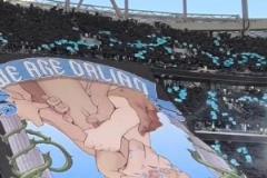 盡顯霸氣！東北德比前大連英博升起巨幅tifo——我們是大連