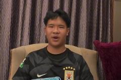 去年沒有見到王大雷的梅州小門將，今年終于見到了他的偶像