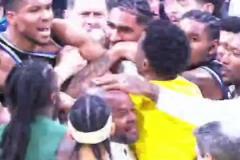 說了啥？字母哥&馬瑟林賽后聊著聊著突然推搡引發(fā)大規(guī)模沖突