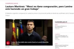 勞塔羅：亞馬爾是一名偉大的球員，但他無法與史上最佳梅西相比