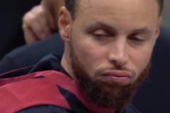 華子受傷后，看庫里的表情，應該也是十分擔心！