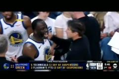 勇士危險(xiǎn)了！追夢(mèng)還差2個(gè)技術(shù)犯規(guī)或2個(gè)惡意犯規(guī)就被禁賽