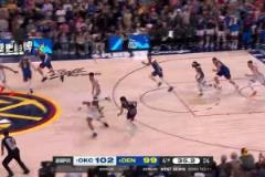 這球真的救命??！戈登最后大心臟飚進關鍵三分，助掘金扳平比分！